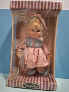 MUÑECA RUSHTON CARA GOMA 16" LITTLE BO PEEP EN CAJA ORIGINAL AÑOS 50 O 60? - Imagen 1 de 10