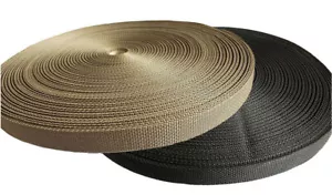 YKK Polypropylene Webbing Lightweight 3/4 Inch or 1 Inch Wide by 10, 25, 50 Yds - Picture 1 of 5