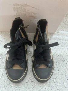 Boys Burberry Sneakers, Used with Box & Dust bag, Size 30 - Picture 1 of 7