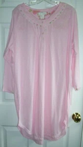 NWT Lati Fashion Women Sleep Shirt Pull Over Long Sleeve Knit Sz XXL #163 - Picture 1 of 3