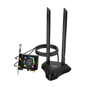 AX200 Desktop PCI-e Wireless Adapter WiFi 6 Bluetooth External Network Antenna - Picture 1 of 11