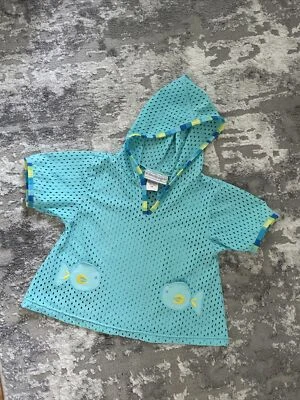 Samantha Says Baby Girl Swimsuit See-through ￼Cover Up/Robe  Sz 18 Month Blue - Image 1 of 4