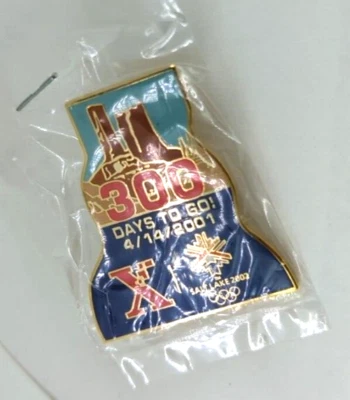 NIP: Salt Lake 2002 Olympic Pin, 300 Days To Go, 04/14/2001, Xerox - Image 1 of 4