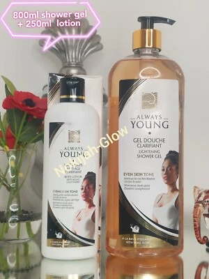 FOREVER YOUNG Always Young anti-aging 800ml Shower Gel & 250ml Body Lotion