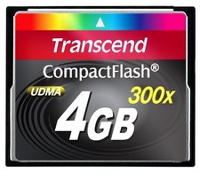Transcend TS4GCF300 4GB 300x Compact Flash Card