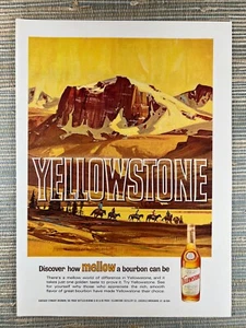 Yellowstone Kentucky Straight Bourbon Mellow Louisville 1964 Vintage Print Ad - Picture 1 of 1