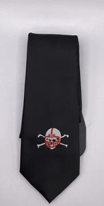 NWT Nebraska Eagles Wings Blackshirts Skull With Helmet Men's Necktie - Picture 1 of 12