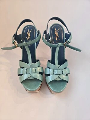 Sandalias YSL Tribute Aqua 39,5 Foto 1 de 4