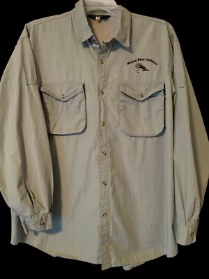 Camisa Redington Para Hombres XL Abotonada Pesca Rendimiento Senderismo Verde Ventilada Forrada Foto 1 de 4