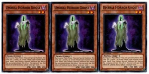 Yugioh- 3X Umbral Horror Ghost - Common - 1st Edition - PRIO-EN010 - Near Mint - Picture 1 of 1