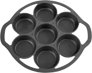 Padella per uova fritte in ghisa muffin per biscotti e scones tortiera con 7 stampi - Foto 1 di 5