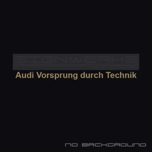 Audi Vorsprung Durch Technik Decals Sticker A4 S4 S3 S5 TTRS RS3 R8 1 line Pair - Picture 1 of 14