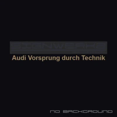 Audi Vorsprung Durch Technik Decals Sticker A4 S4 S3 S5 TTRS RS3 R8 1 line Pair - Image 1 of 4