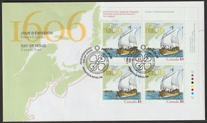 Canada #2155, Champlain Surveys East Coast, UR PB, First Day Cover, FDC 2006 - Picture 1 of 1