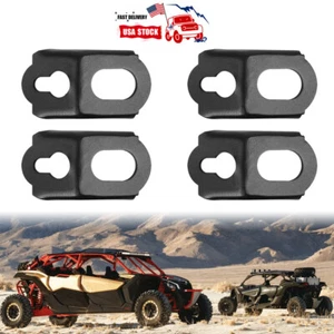 Pack of 4 For Can Am Maverick Max X3 2017-2024 Tie Down Bracket Hooks - Picture 1 of 8