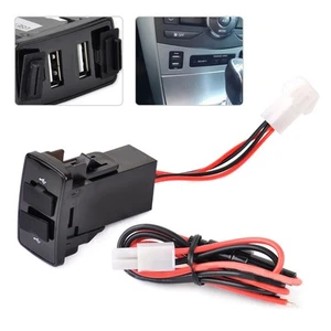 3.1A 5V 2-USB Port Charger Adapter Blue fit for Honda Smartphone Mobile Phone Wh - Bild 1 von 6