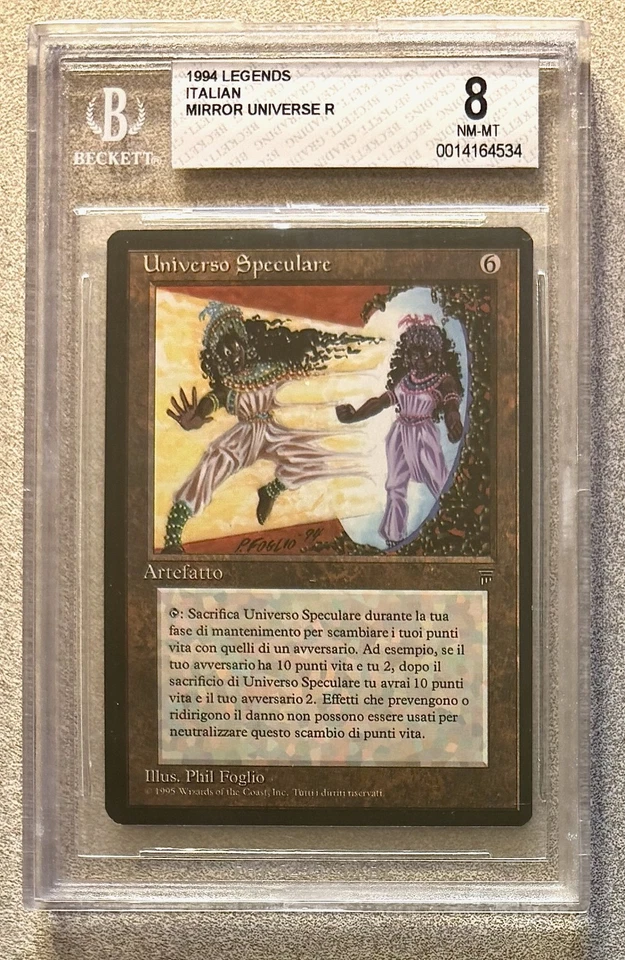 Mirror Universe MTG Legends Italian rare Artifact BGS NM-Mint 8 super clean - Image 1 of 2