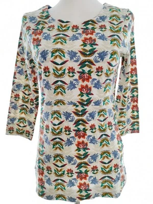 WEIRD FISH Bluse für Damen Creme 36 3/4 Ärmel Baumwolle 100% Runder Ausschnitt - Bild 1 von 4