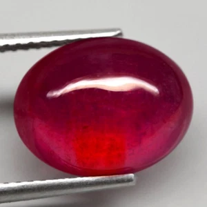 6.79Ct. Natural Gemstone Ruby Red Oval Cabochon Heated Mozambique Sparkling - Picture 1 of 7