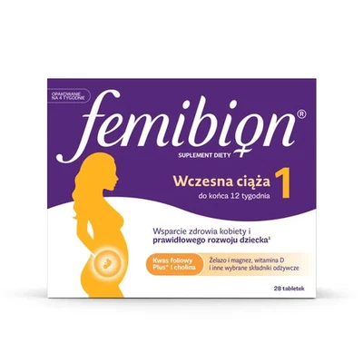 Femibion 1 Frühschwangerschaft 28 Tabletten Für 4 Wochen Schwangerschaft Folsäur - Bild 1 von 4