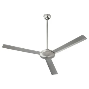 Satin Nickel 60"Ceiling Fan from the Aerovon Collection - Picture 1 of 2