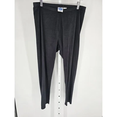 Leggings DG2 by Diane Gilman para mujer talla XL de imitación de cuero negros Foto 1 de 4