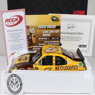 DAVID RAGAN 2011 AUTOGRAPH ELITE #6 UPS DAYTONA COKE ZERO 400 WIN FORD/150 MADE! - Image 1 of 4