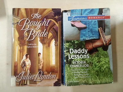 2  Paperback Novels Daddy Lessons/The Bought Bride - Image 1 of 2