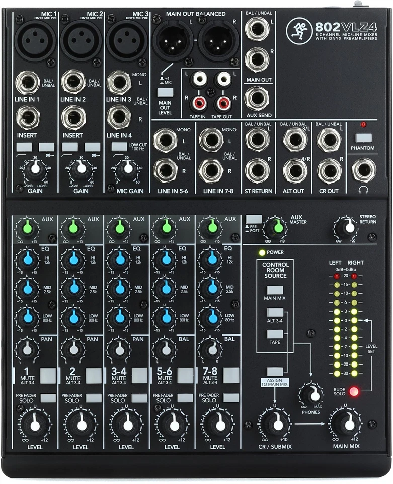 Mackie 802VLZ4 8-channel Analog Mixer - Image 1 of 1