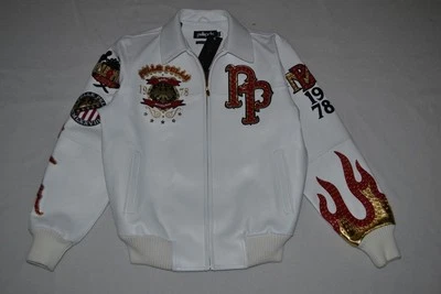 AUTÉNTICA Chaqueta Pelle Pelle Para Hombre CUERO MUNDIALMENTE FAMOSA 1978 BLANCA Todas las Tallas Foto 1 de 4
