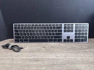 Matias FK418BTB Backlit Wireless Aluminum Keyboard Space Gray Bluetooth - Picture 1 of 10