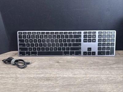 Matias FK418BTB Backlit Wireless Aluminum Keyboard Space Gray Bluetooth - Image 1 of 4