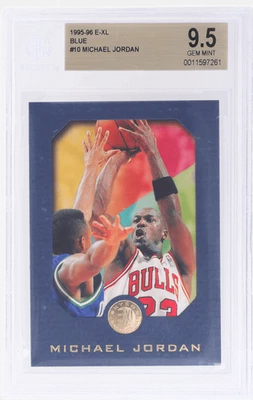 1995 E-Xl Michael Jordan Blue #10 BGS 9.5 - Image 1 of 2