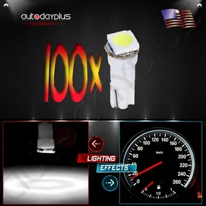 100x Xenón Blanco T5 74 17 18 37 70 73 5050 1SMD Tablero Cuña Bombillas LED - Imagen 1 de 7