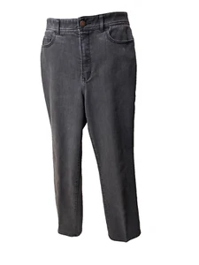 Womens black straight leg jeans, classic fit,Coldwater Creek - Picture 1 of 6