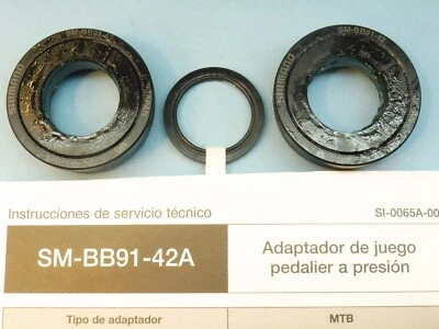 Shimano BB91 / 42 A  MTB bb Cupset ( 89.5 / 92 - 42 )   bicycle - Image 1 of 3
