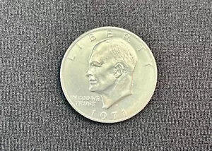 1971 Eisenhower One Dollar D Mint Mark US Coin Old vintage United States Coin - Picture 1 of 4