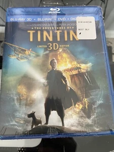 BNWT TINTIN  BLUE RAY 3D - 4 DISC COLLECTOR'S EDITION [FREE USPS SHIPPING] - Picture 1 of 2