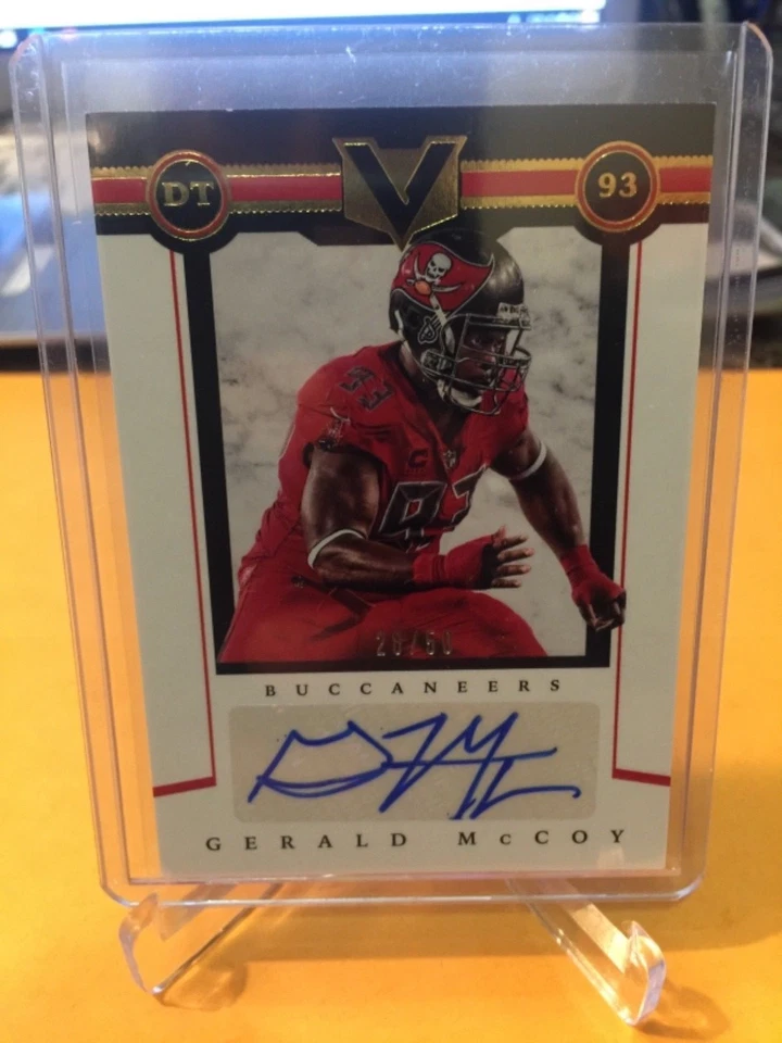 2017 vertex auto sp #d/50 gerald mccoy buccaneers free shipping - Image 1 of 1