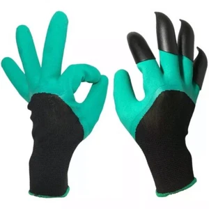 Neu Garten Graben Genie Handschuhe Rasen Pflege Pflanzen Astwerkzeug 8 Krallen - Bild 1 von 5