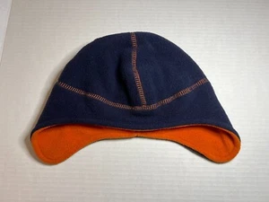 Target Blue & Orange Polyester Earmuff Beanie Hat - Youth Boys 8 - 16 - Picture 1 of 4