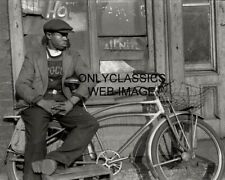 1941 BLACK AMERICANA BALLOON BICYCLE MAN CHILLS 8X10 PHOTO SOUTHSIDE CHICAGO IL