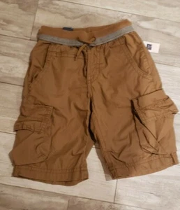 NWT GAP Kids Boys Hybird Cargo Shorts Sz XS-S-M Quick Dry Khaki  - Picture 1 of 6
