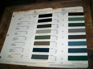 1940 CADILLAC & LaSalle La Salle Acme car auto Paint Chips- Very Good - Picture 1 of 1
