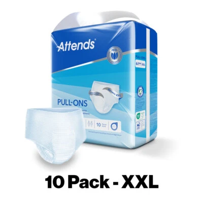 Attends 6 XXL Adult Nappies Incontinence Pull up Pants Extra Extra Large x 10 - Image 1 of 4