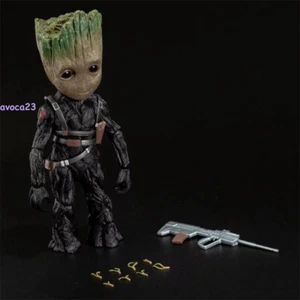 Guardians of The Galaxy Groot Cosplay Winter Soldier PVC Action Figure Boxed New - Picture 1 of 13