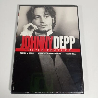 Johnny Depp Triple Feature Benny And Joon Edward Scissorhands From Hell DVD 2008 - Image 1 of 2