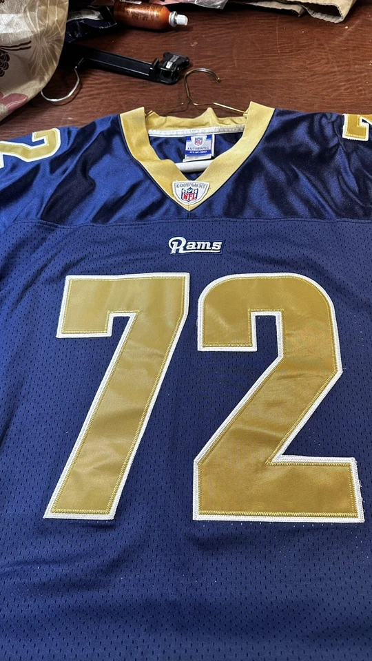 Camiseta larga Chris #72 - St. Louis/LA Rams - Para hombre talla 54 cosida - Excelente Foto 1 de 4