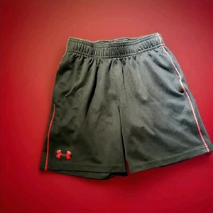Under Armour Boys Youth Toddler Sz 5 Black Red Shorts  - Picture 1 of 2