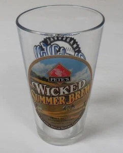 Vaso de cerveza Pete's Wicked Summer Brew pintado, béisbol Madison Blackwolf, 1996 - Imagen 1 de 6